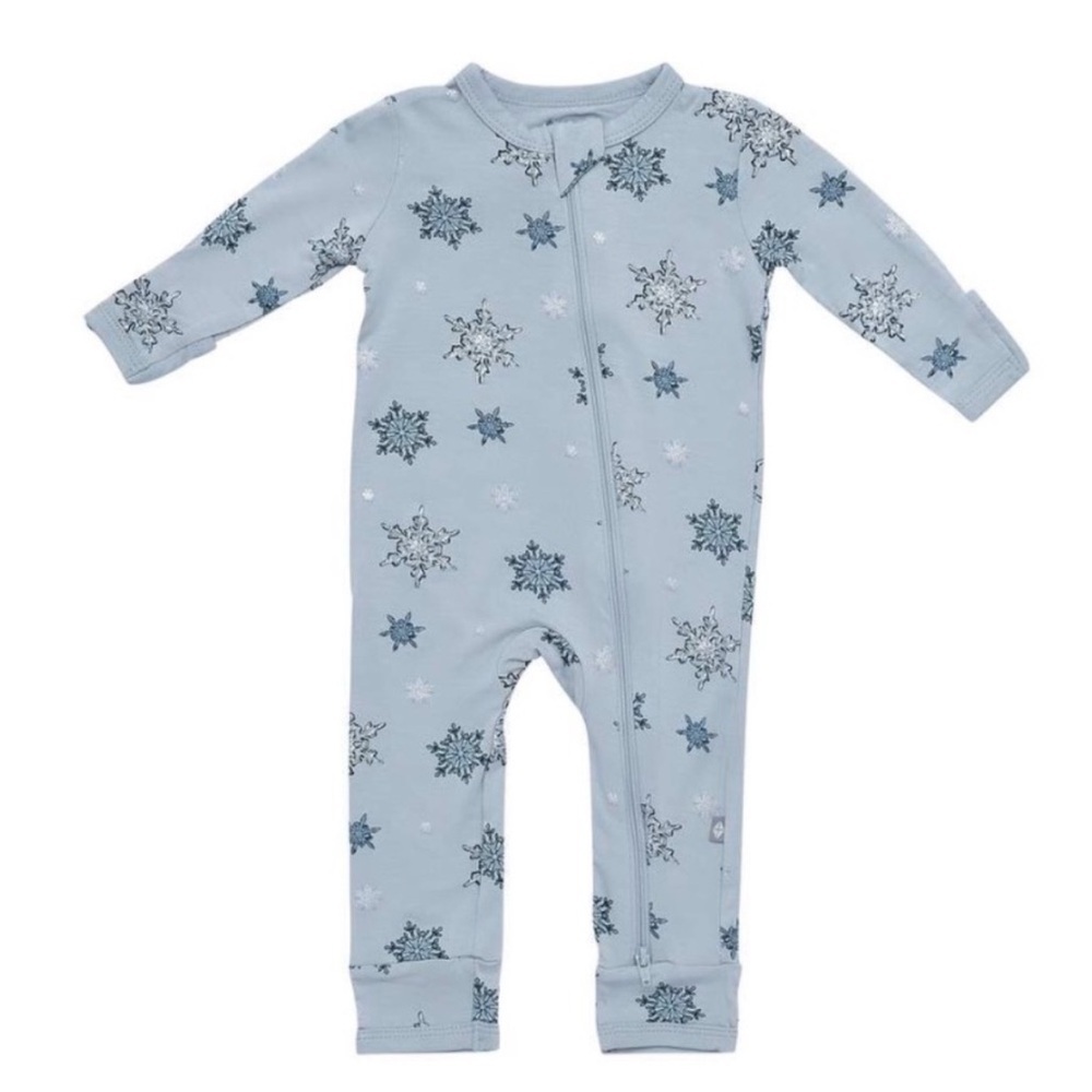 Kyte Baby Snowflake Zip Romper 12-18